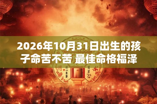 2026年10月31日出生的孩子命苦不苦 最佳命格福泽深厚