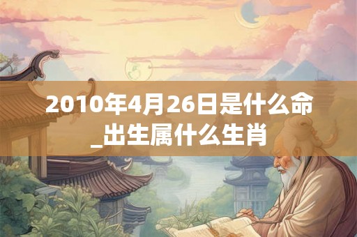 2010年4月26日是什么命_出生属什么生肖 2010年4月26日是什么命_出生属什么生肖