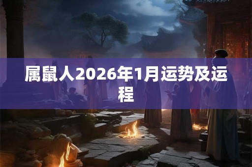 属鼠人2026年1月运势及运程