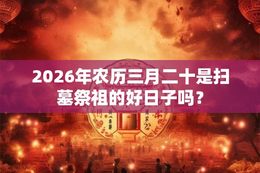 2026年农历三月二十是扫墓祭祖的好日子吗？