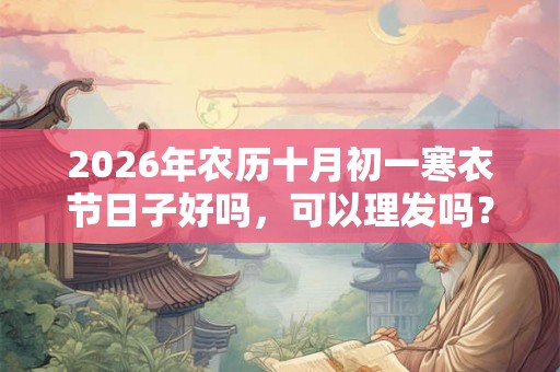 2026年农历十月初一寒衣节日子好吗，可以理发吗？