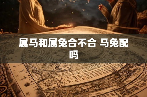 属马和属兔合不合 马兔配吗