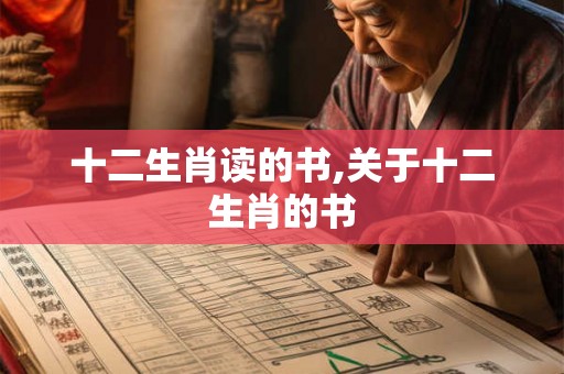 十二生肖读的书,关于十二生肖的书