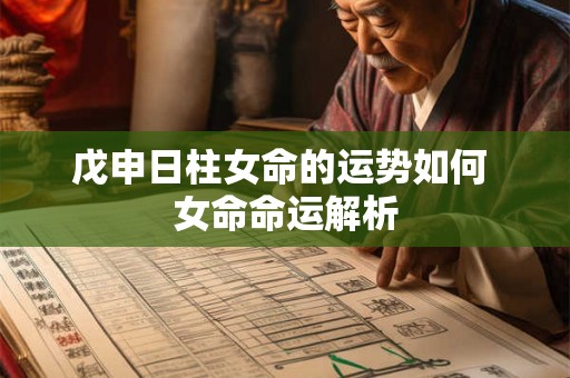戊申日柱女命的运势如何 女命命运解析