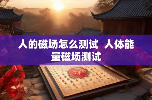 人的磁场怎么测试  人体能量磁场测试