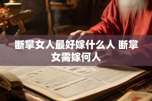 断掌女人最好嫁什么人 断掌女需嫁何人