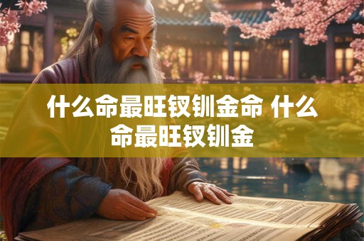 什么命最旺钗钏金命 什么命最旺钗钏金 什么命最旺钗钏金命 什么命最旺钗钏金