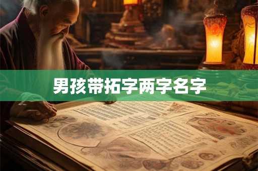 男孩带拓字两字名字