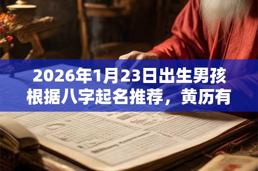 2026年1月23日出生男孩根据八字起名推荐，黄历有何宜忌？