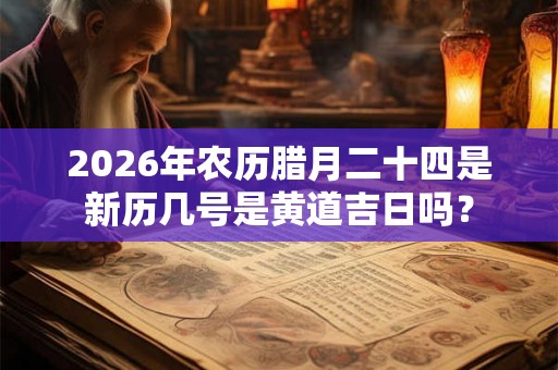 2026年农历腊月二十四是新历几号是黄道吉日吗？