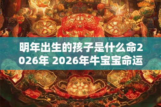 明年出生的孩子是什么命2026年 2026年牛宝宝命运 明年出生的孩子是什么命2026年 2026年牛宝宝命运