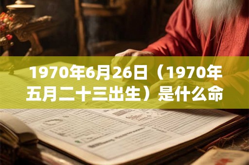 1970年6月26日（1970年五月二十三出生）是什么命_命运如何