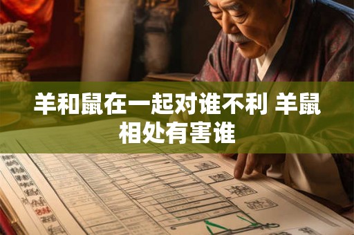 羊和鼠在一起对谁不利 羊鼠相处有害谁