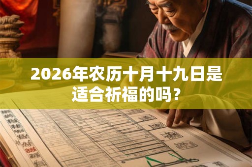 2026年农历十月十九日是适合祈福的吗？