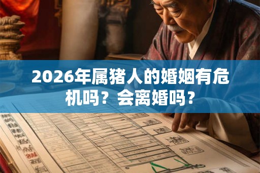 2026年属猪人的婚姻有危机吗？会离婚吗？