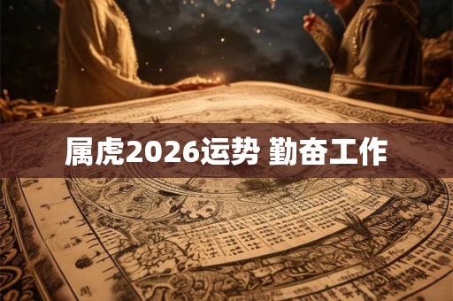 属虎2026运势 勤奋工作