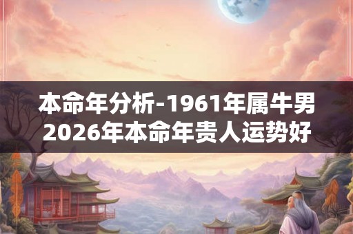 本命年分析-1961年属牛男2026年本命年贵人运势好不好