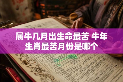 属牛几月出生命最苦 牛年生肖最苦月份是哪个 属牛几月出生命最苦 牛年生肖最苦月份是哪个