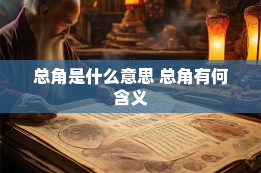 总角是什么意思 总角有何含义 总角是什么意思 总角有何含义