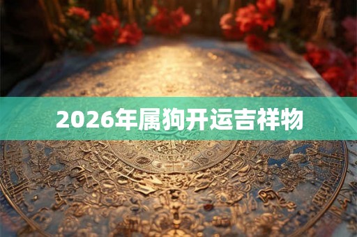 2026年属狗开运吉祥物