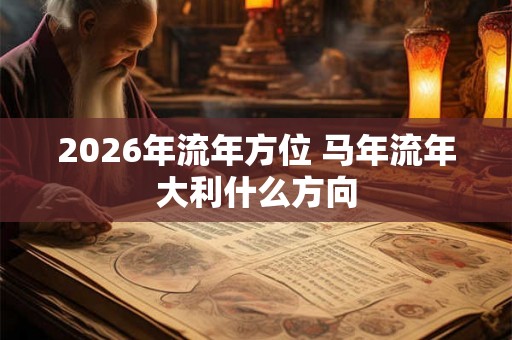 2026年流年方位 马年流年大利什么方向