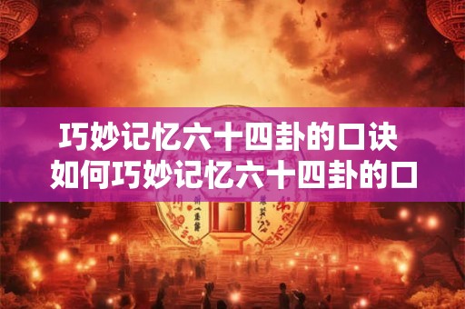 巧妙记忆六十四卦的口诀 如何巧妙记忆六十四卦的口诀