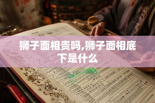 狮子面相贵吗,狮子面相底下是什么