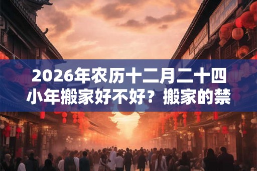 2026年农历十二月二十四小年搬家好不好？搬家的禁忌事项？