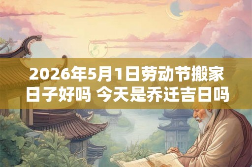 2026年5月1日劳动节搬家日子好吗 今天是乔迁吉日吗 2026年5月1日劳动节搬家日子好吗 今天是乔迁吉日吗
