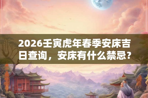 2026壬寅虎年春季安床吉日查询，安床有什么禁忌？