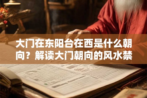 大门在东阳台在西是什么朝向？解读大门朝向的风水禁忌
