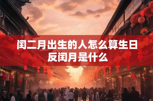 闰二月出生的人怎么算生日 反闰月是什么