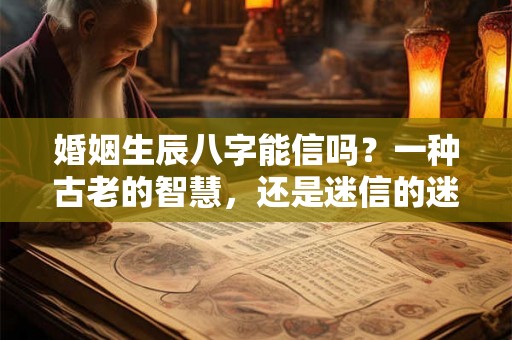婚姻生辰八字能信吗？一种古老的智慧，还是迷信的迷思？