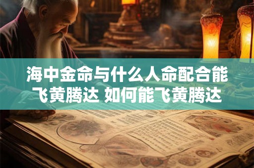 海中金命与什么人命配合能飞黄腾达 如何能飞黄腾达