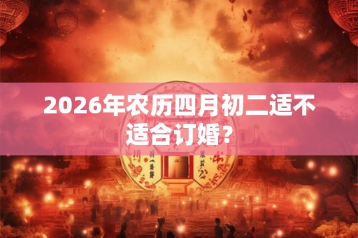 2026年农历四月初二适不适合订婚？