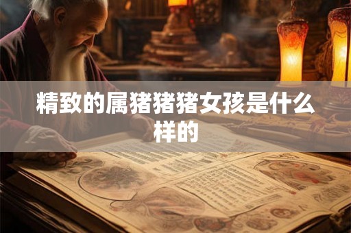 精致的属猪猪猪女孩是什么样的