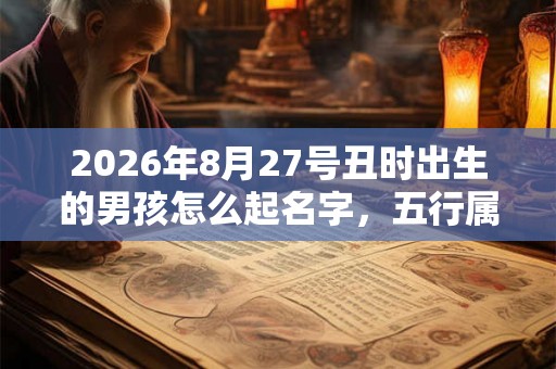 2026年8月27号丑时出生的男孩怎么起名字,五行属什么 2026年8月27号丑时出生的男孩怎么起名字,五行属什么