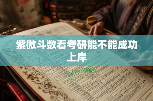 紫微斗数看考研能不能成功上岸 紫微斗数看考研能不能成功上岸