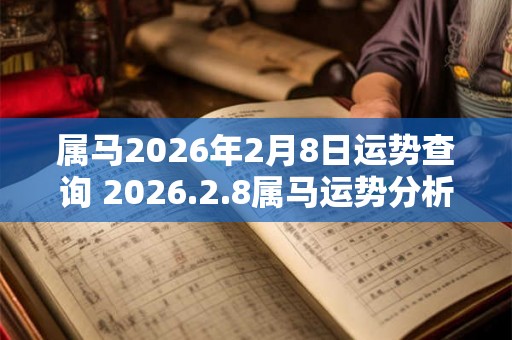 属马2026年2月8日运势查询 2026.2.8属马运势分析