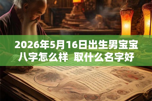 2026年5月16日出生男宝宝八字怎么样  取什么名字好