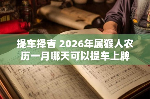 提车择吉 2026年属猴人农历一月哪天可以提车上牌 提车择吉 2026年属猴人农历一月哪天可以提车上牌