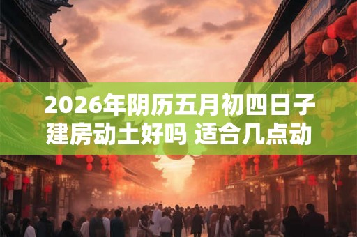 2026年阴历五月初四日子建房动土好吗 适合几点动土
