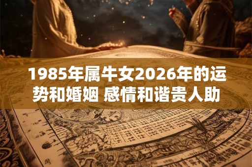 1985年属牛女2026年的运势和婚姻 感情和谐贵人助