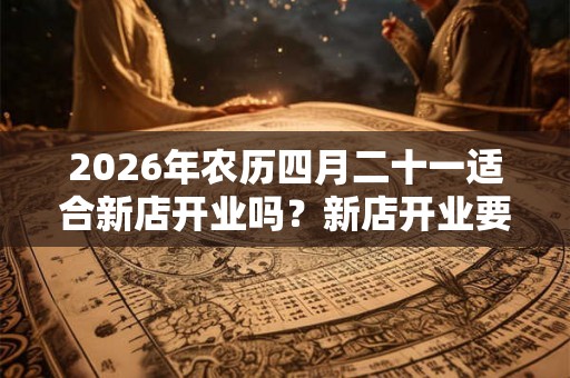 2026年农历四月二十一适合新店开业吗？新店开业要注意的习俗
