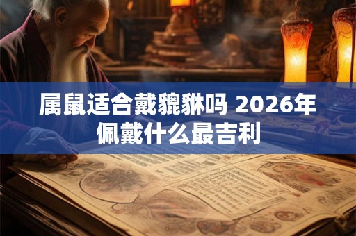 属鼠适合戴貔貅吗 2026年佩戴什么最吉利