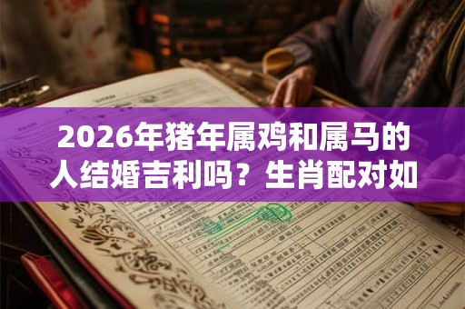 2026年猪年属鸡和属马的人结婚吉利吗？生肖配对如何？