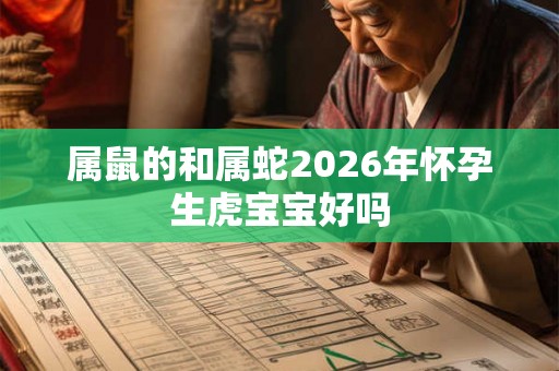 属鼠的和属蛇2026年怀孕生虎宝宝好吗