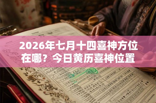 2026年七月十四喜神方位在哪？今日黄历喜神位置