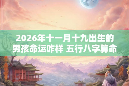 2026年十一月十九出生的男孩命运咋样 五行八字算命 2026年十一月十九出生的男孩命运咋样 五行八字算命