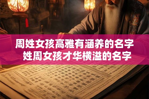 周姓女孩高雅有涵养的名字  姓周女孩才华横溢的名字